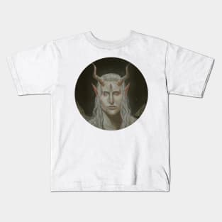 Awesome Beautiful 3 Eyed Angel Devil White Demon Kids T-Shirt
